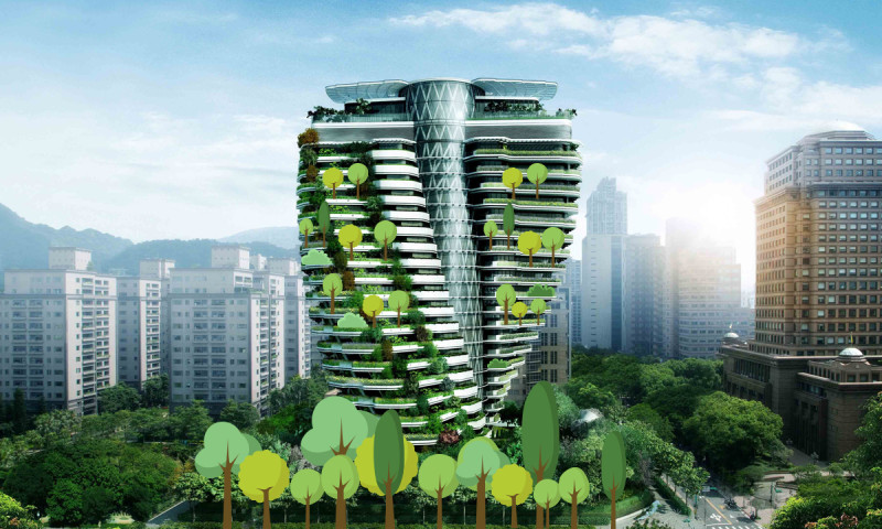 Agora Garden: un bosque en el cielo de Taipei