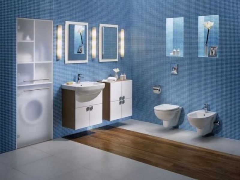 Un baño azul: la idea que cada vez gusta más - yaencontre